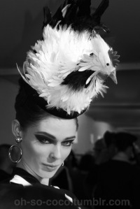Image empruntée à : http://oh-so-coco.tumblr.com/post/3501542147/putting-the-chic-in-chicken-backstage-photography 